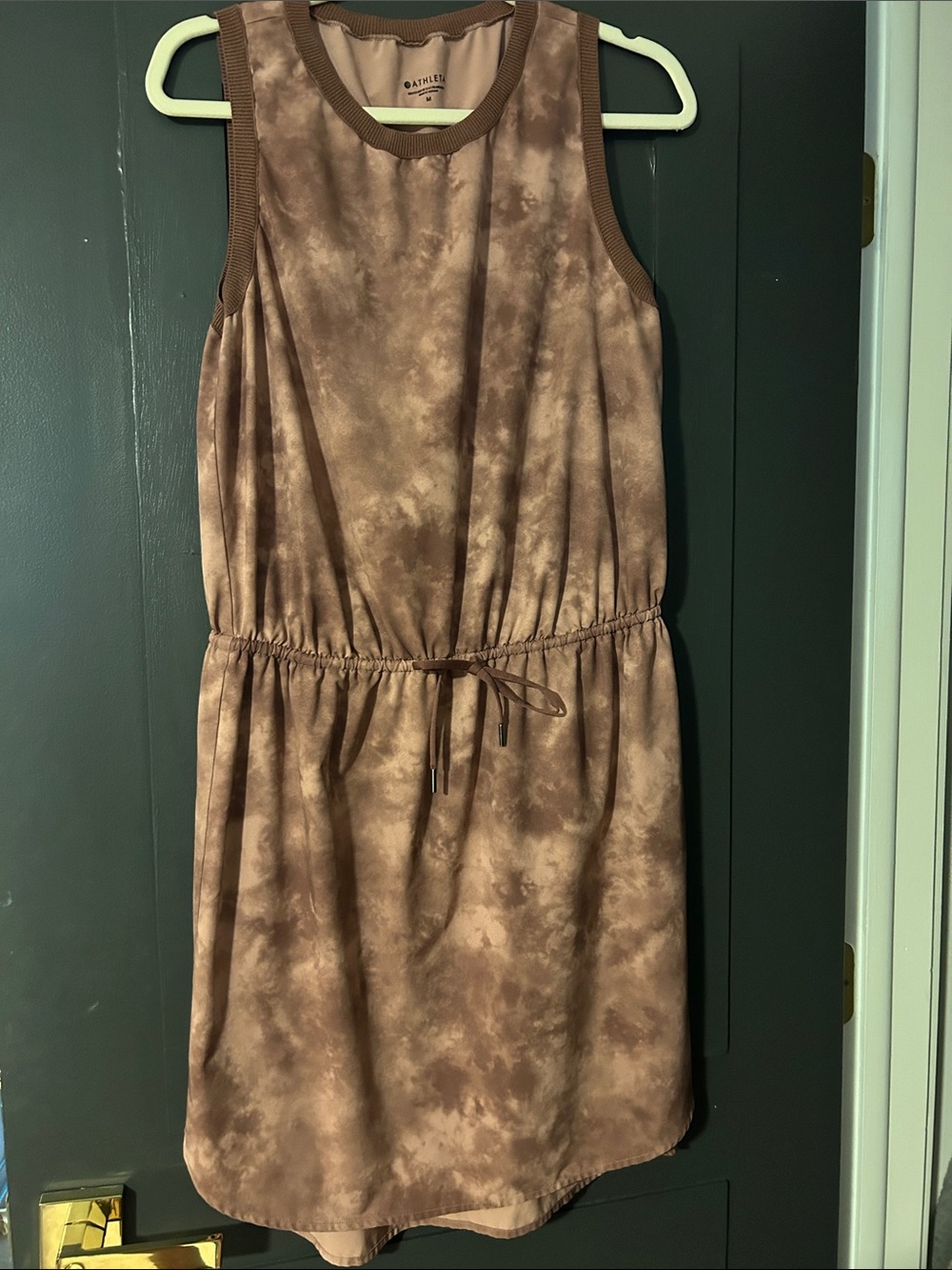 Athleta Rincon Dress Pink Tie Dye Medium